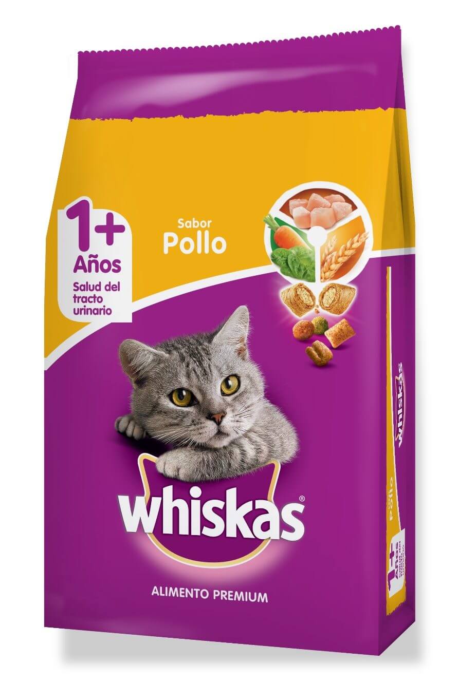 WHISKAS® ADULTO 1+ SABOR POLLO A partir de 1 año 10k