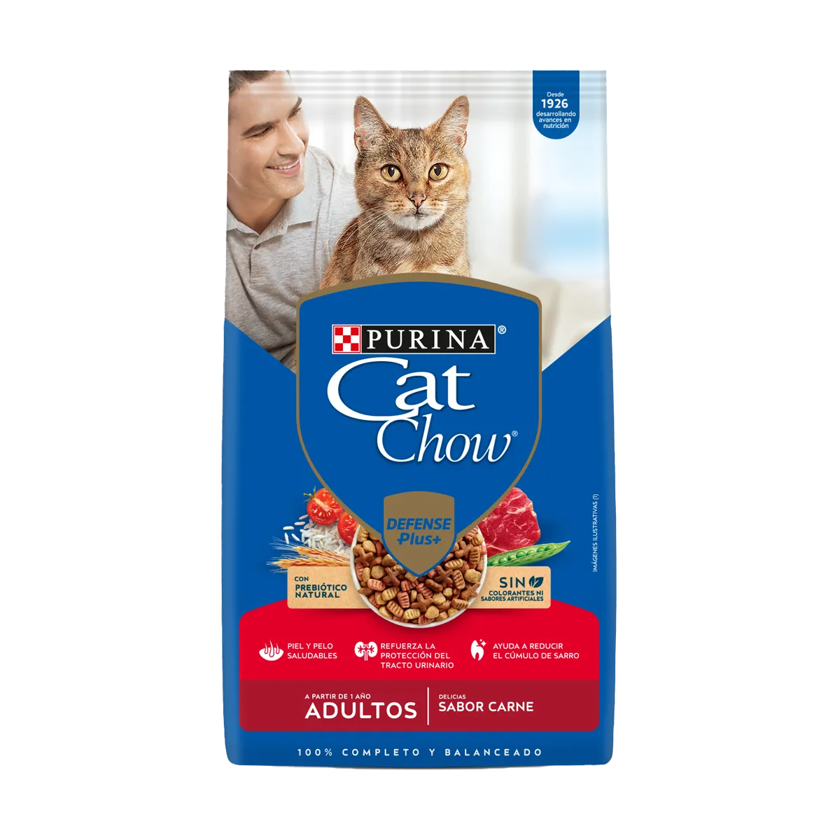 CAT CHOW® Adultos Delicias sabor Carne Defense Plus 19,5 K