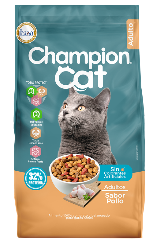 Champion Cat Adulto Sabor Pollo 20k